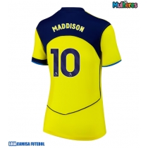 Camisa de Futebol Tottenham Hotspur James Maddison #10 Equipamento Alternativo Mulheres 2025-26 Manga Curta